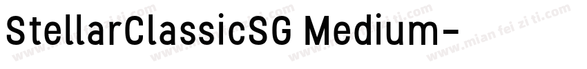 StellarClassicSG Medium字体转换
